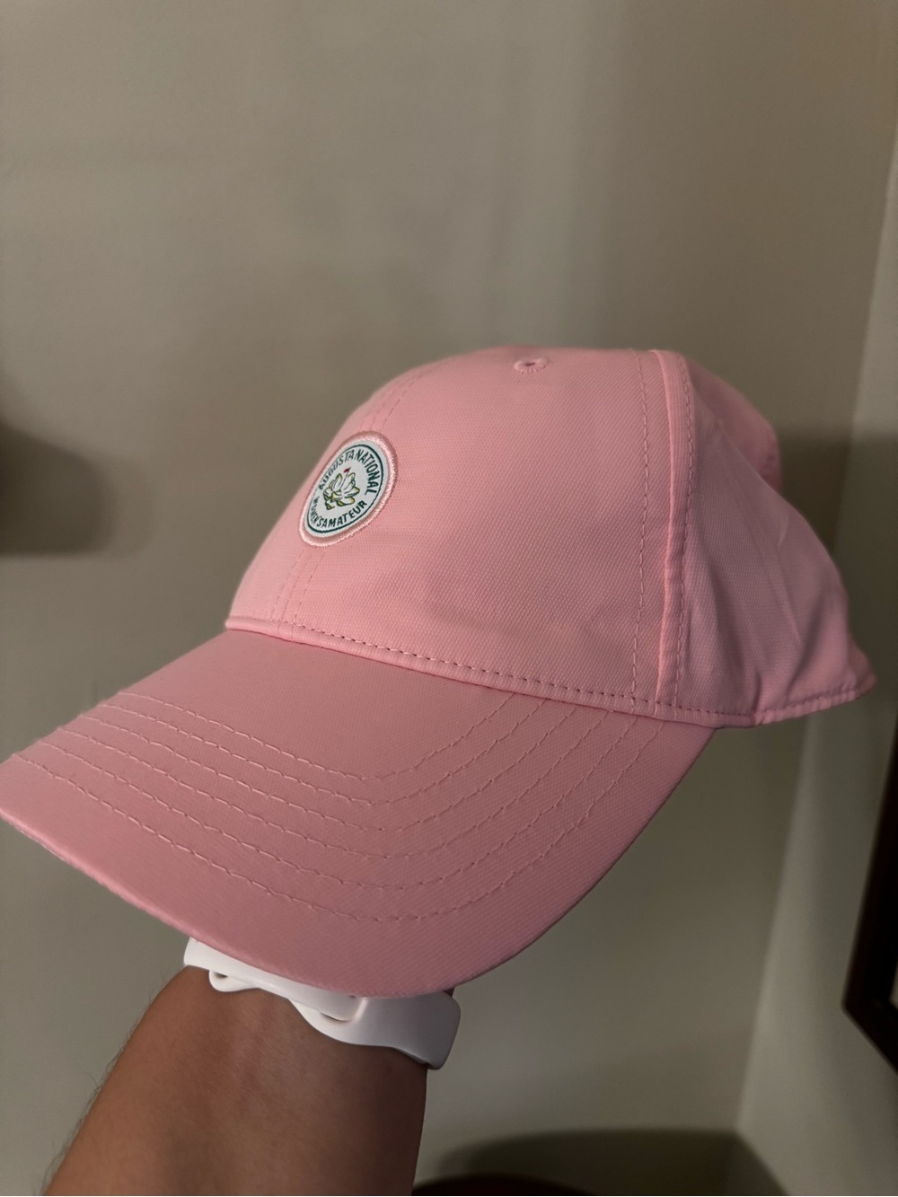 Masters Pink Baseball Cap with Women’s Amateur Round Patch